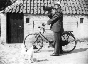 Old photo of town crier